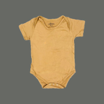 LIGHT BROWN BASIC PLAIN ROMPER FOR SUMMERS